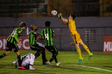 SAO PAULO, SP, BRAZIL: Brezilya 'daki iki Campeonato Brasileiro Srie A takımı arasında futbol maçı