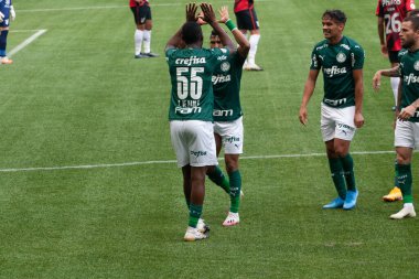 SAO PAULO, SP, BRAZIL, 28.11.2020: Sao Paulo, Brezilya 'da iki takım arasında futbol maçı