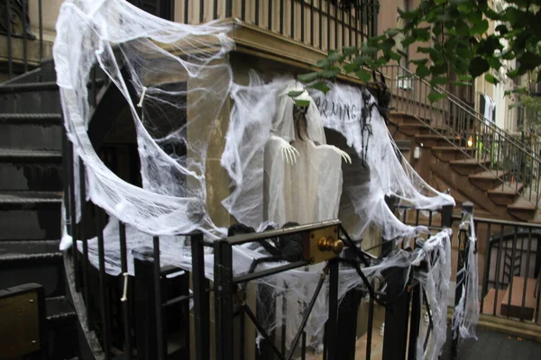 Декорации Хэллоуину Нью Йорке — стоковое фото