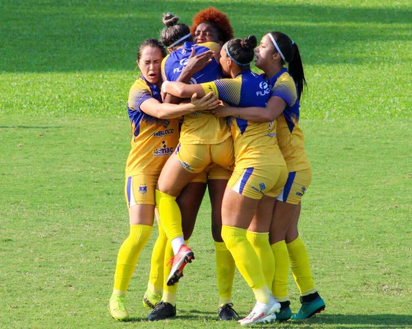 Corinthians赢得了巴西第1师女子足球联盟 2020年12月6日 巴西圣保罗 科林斯队在与阿瓦伊 金德曼的比赛中获胜 成为2020年巴西女子甲组足球联赛冠军 — 图库照片