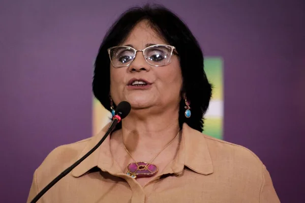 Brasilia 2019 Enfrentamento Violencia Mulher Politica Protesta Contro Violenza Contro — Foto Stock