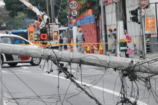 Sao Paulo 2019 Accidente Tráfico Sao Paulo Brasil —  Fotos de Stock