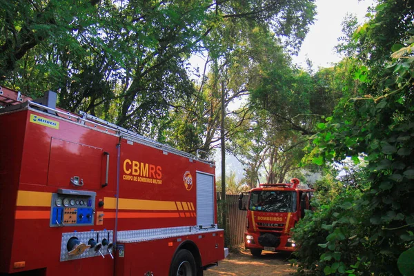 Porto Alegre 2019 Porto Alegre Brezilya Yangınlar — Stok fotoğraf