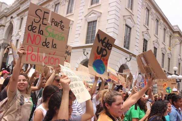 Sao Paulo 2019 People Manifest Climate — 스톡 사진