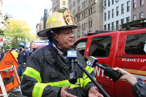 Outubro 2020 Nova York Eua Richard Belarus Chefe Assistente Fdny — Fotografia de Stock