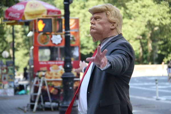 Septiembre 2020 Nueva York Estados Unidos Hombre Vestido Como Presidente — Foto de Stock