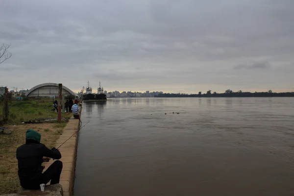 Porto Alegre 2020 Guaiba River Level Het Guaiba Niveau Stabiliseert — Stockfoto