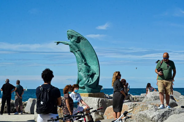 Int Rimini Inmitten Von Covid Juni 2020 Rimini Italien Die — Stockfoto