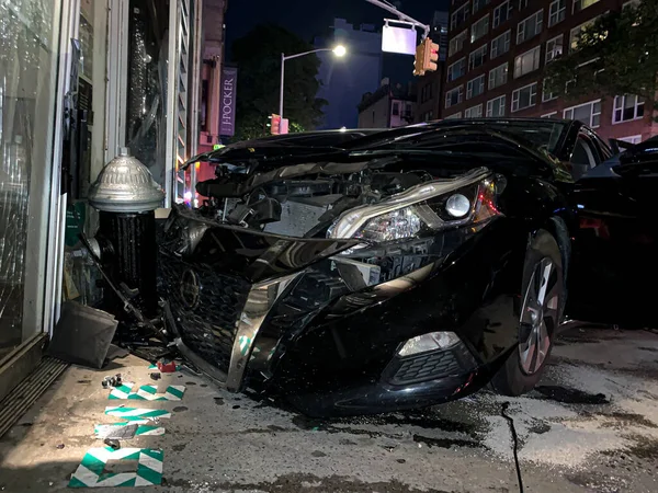 Nuevo Accidente Que Involucra Autos Durante Una Protesta Nueva York — Foto de Stock