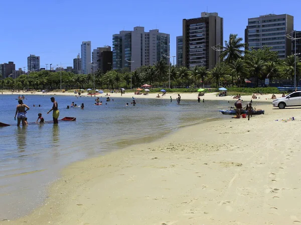 Gennaio 2021 Vitoria Espirito Santo Brasile Spiaggia Del Canto Molto — Foto Stock