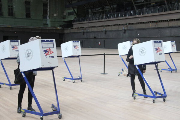 НЬЮ-ЙОРК (США) - 22 января 2020 года: во время пандемии КОВИД-19