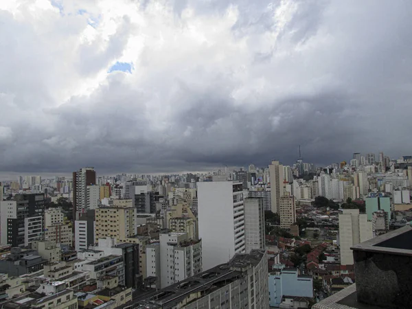 Janeiro 2021 São Paulo Brasil Céu Parece Tão Nublado Com — Fotografia de Stock