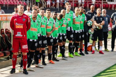 SAO PAULO - OCT 26, 2019: BRASILEIRAO - Match brasileirao, valid for the 21 round of the Brazilian Championship, at Estadio do Morumbi, west zone of Sao Paulo