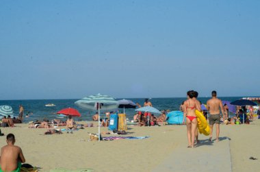 FLORIANOPOLIS, SC, 17.01.2020 - MOVIMENTACAO JURthe-INTERNACIONAL - Praia de Jurere Internacional Hareketi Florianopolis 'in kuzeyinde yer almaktadır. 