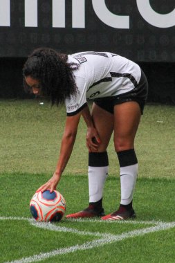 SAO PAULO, SP, BRAZIL: Brezilya 'daki iki Campeonato Brasileiro Srie A takımı arasında futbol maçı
