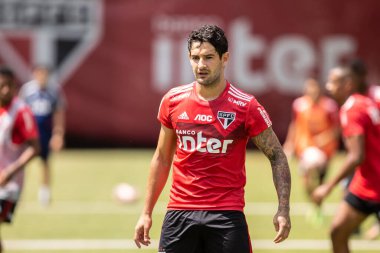 SAO PAULO, SP, BRAZIL: Brezilya 'daki iki Campeonato Brasileiro Srie A takımı arasında futbol maçı