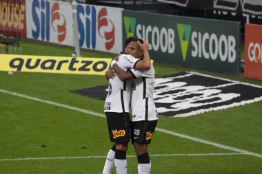 SAO PAULO, SP, BRAZIL: Brezilya 'daki iki Campeonato Brasileiro Srie A takımı arasında futbol maçı