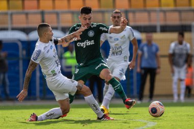 SAO PAULO, SP, BRAZIL: Brezilya 'daki iki Campeonato Brasileiro Srie A takımı arasında futbol maçı