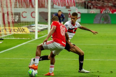 SAO PAULO, SP, BRAZIL: Brezilya 'daki iki Campeonato Brasileiro Srie A takımı arasında futbol maçı
