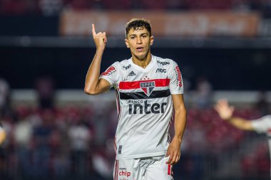 SAO PAULO, SP, BRAZIL: Brezilya 'daki iki Campeonato Brasileiro Srie A takımı arasında futbol maçı