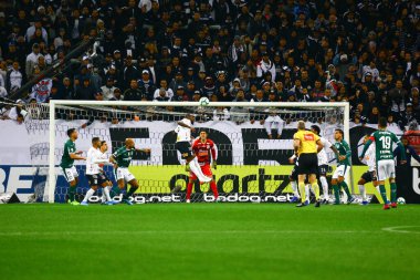 SAO PAULO - OCT 19, 2019: CORINTHIANS during the match between valid for the 27th round of the Brazilian Championship, at the Corinthians Arena in Itaquera