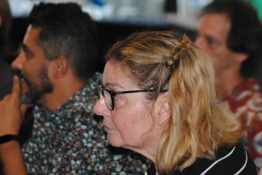 Sao Paulo (SP), 01 / 10 / 2019 - PROJECT DO SINGULAR AO PLURAL - Şarkıcı Fabiana Cozza, Maestro Danilo Henriquez ve koreograf Alberto Garcia 'nın Bourbon Convention Ibirapuera Ho' nun resmi açılışı