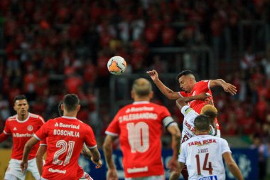 Porto Alegre - FEB 26, 2020: INTER VS TOLIMA - Kolombiya 'dan Tolima' ya karşı oynanan maçta, Libertadores 2020 öncesi Beira-Rio Stadyumu, Porto Alegre 'deki Beira-Rio Stadyumu' nda oynanan üçüncü tur maçında onaylandı.