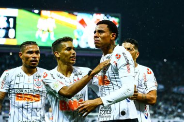 SAO PAULO - OCT 19, 2019: CORINTHIANS during the match between valid for the 27th round of the Brazilian Championship, at the Corinthians Arena in Itaquera