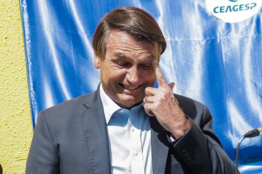 Sao Paulo (SP), 15 / 12 / 2020 Brezilya Cumhuriyeti Başkanı Jair Messias Bolsonaro 