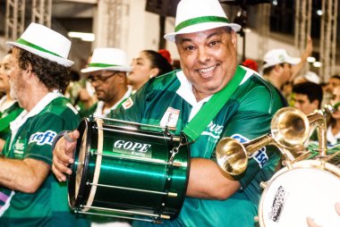 Sao Paulo (SP), 14 / 02 / 2020 - ENSAIO TECNICO DA ESCOLA DE SAMBA - Samba festivali Sao Paulo, Brezilya 