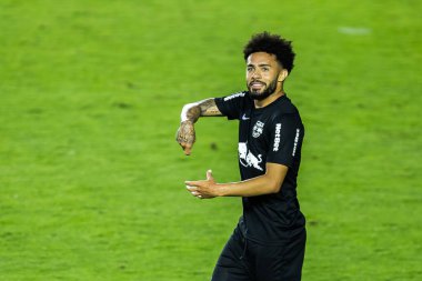 SAO PAULO, SP, BRAZIL: Brezilya 'daki iki Campeonato Brasileiro Srie A takımı arasında futbol maçı