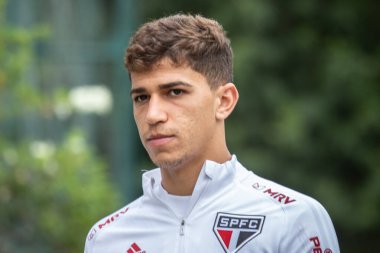 Sao Paulo - 3 Mart 2020: Sao Paulo takımının eğitimi sırasında. Eylem, Sao Paulo 'nun batısındaki Barra Funda' nın tomografisinde gerçekleştirildi.