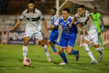 SAO PAULO, SP, BRAZIL: Brezilya 'daki iki Campeonato Brasileiro Srie A takımı arasında futbol maçı