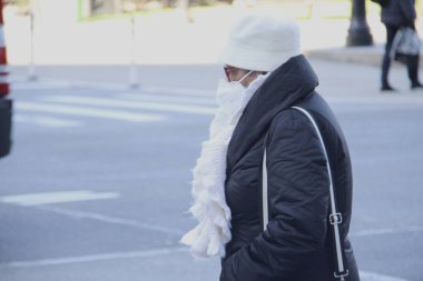 NEW YORK (USA) - 22 .01.2020: bir salgın sırasında COVID-19