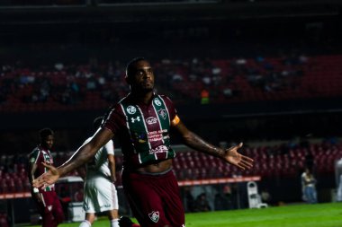 SAO PAULO, SP, 08.12.2019 - CORINTHIANS ve FLUMINENSE futbol takımları maç sırasında 