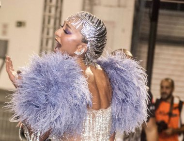 Sao Paulo (SP), 14 / 02 / 2020 - ENSAIO TECNICO DA ESCOLA DE SAMBA - Samba festivali Sao Paulo, Brezilya 