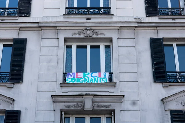 Nisan 2020 Paris Sokakları Fransa — Stok fotoğraf
