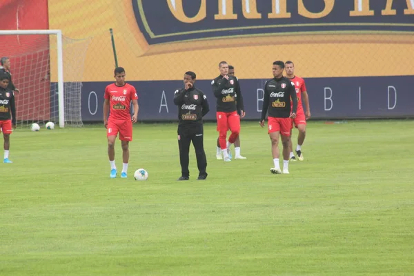 Lima Peru 2019 Treino Equipe Sub Peru Treinou Fpf Videna — Fotografia de Stock