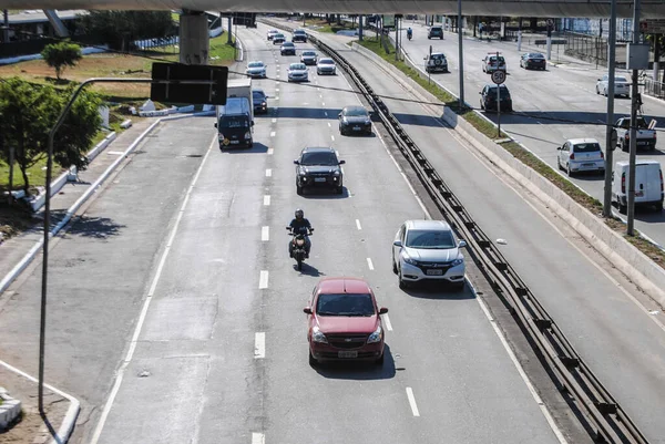 Int Sao Paulo City Might Block Access City Roads Covid — Stock Photo, Image