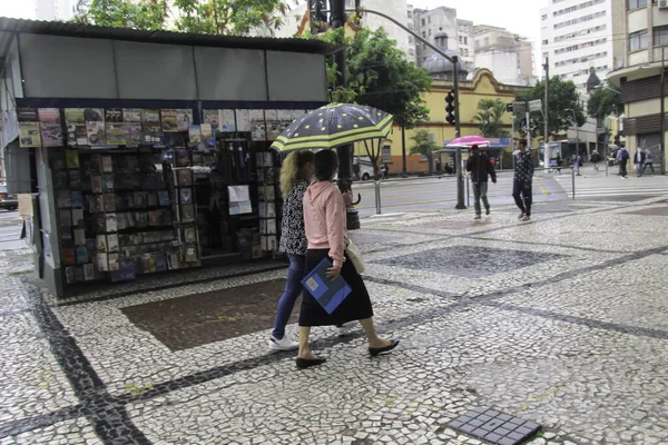 Κρύο Και Βροχερή Μέρα Στο Σάο Πάολο Οκτωβρίου 2020 Σάο — Φωτογραφία Αρχείου