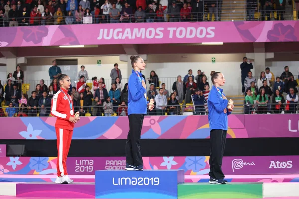 Lima Peru 2019 Pan Final Ginastica Ritmica Endelig Individ Ginastica – stockfoto