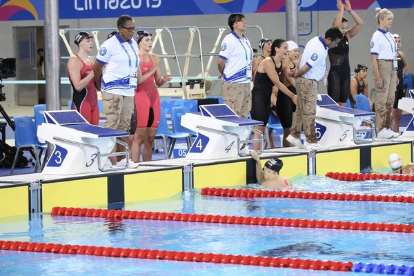 Lima Peru 2019 Final 4X200M Revesamento Livre Final 4X200M Feminino — стоковое фото