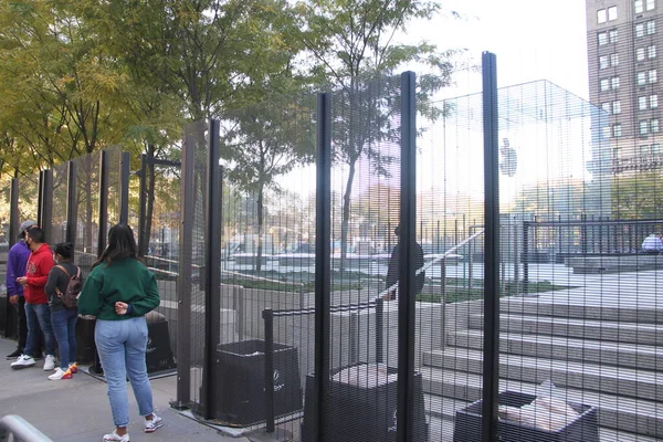 Kasım 2020 New York Abd Caddedeki Apple Store Tamamen Çitle — Stok fotoğraf