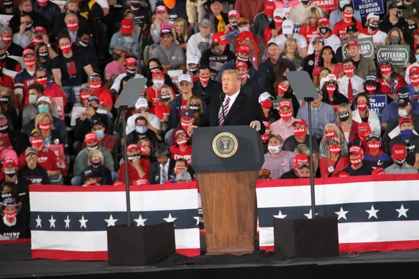 Nuevo Presidente Estados Unidos Donald Trump Habla Mitin Pittsburgh Septiembre — Foto de Stock