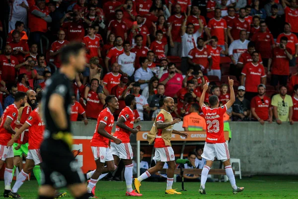 Porto Alegre 2020 Internacional Universidad Catolica Jogador Marcos Guilherme Internacional — Zdjęcie stockowe