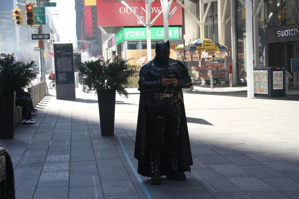 November 2020 New York Usa Times Square Ser Lite Tomt — Stockfoto