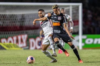 SAO PAULO, SP, BRAZIL: Brezilya 'daki iki Campeonato Brasileiro Srie A takımı arasında futbol maçı