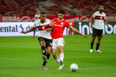 SAO PAULO, SP, BRAZIL: Brezilya 'daki iki Campeonato Brasileiro Srie A takımı arasında futbol maçı