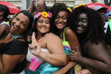 RUO DE JANEIRO, RJ, 12.01.2020 - BLOCO DE CARNAVAL - Bloco da Favorita Copacabana, Rio de Janeiro 