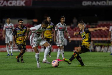 SAO PAULO, SP, BRAZIL: Brezilya 'daki iki Campeonato Brasileiro Srie A takımı arasında futbol maçı